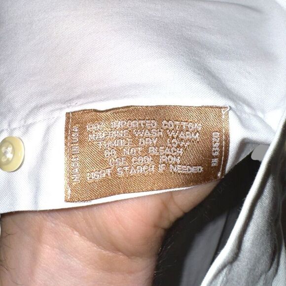 Gitman Brothers White Ultra Fine French Cuff Dress Shirt L 16.5 34 - Picture 8 of 9